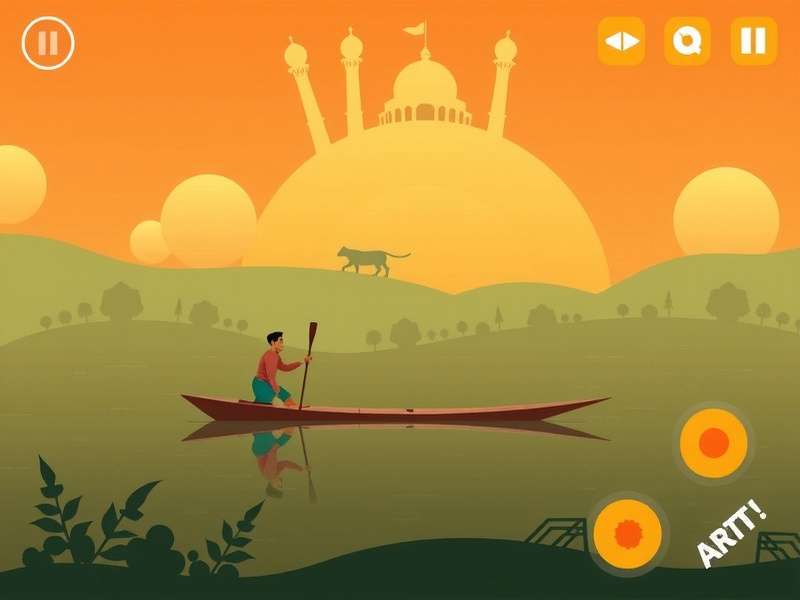Indian Paddle Power Game Screenshot